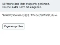 Brüche - Addition und Subtraktion