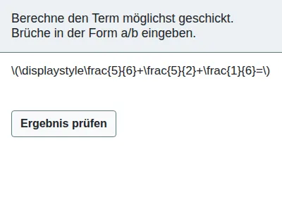 Brüche - Addition und Subtraktion