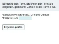 Brüche - Verbindung der Grundrechenarten