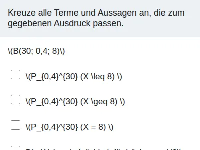 Stochastik - Bernoullikette und Binomialverteilung