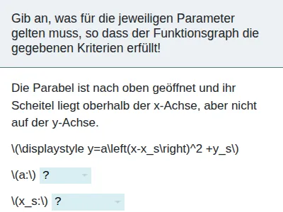 Quadratische Funktionen - einführende Aufgaben mit a≠1