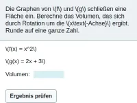 Integral - Volumen von Rotationskörpern