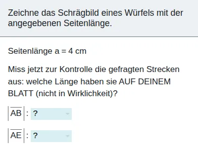 Geometrische Körper - Schrägbilder
