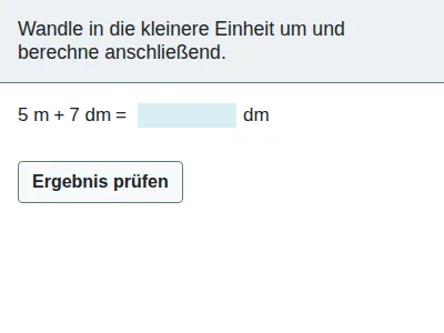 Größen und ihre Einheiten - Längen