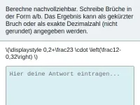 Rationale Zahlen - Verbindung der Grundrechenarten