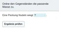 Größen und ihre Einheiten - Massen