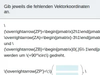 Drehung mit Vektoren