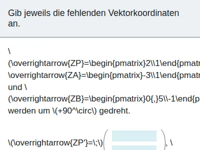 Drehung mit Vektoren