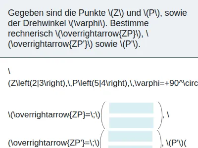 Drehung mit Vektoren