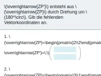 Drehung mit Vektoren