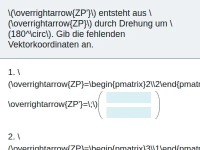 Drehung mit Vektoren