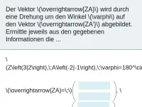 Drehung mit Vektoren