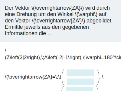 Drehung mit Vektoren