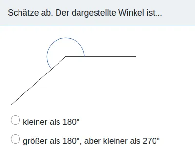 Winkel schätzen und bezeichnen
