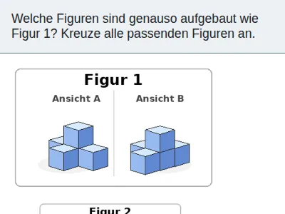 Kopfgeometrie - Würfelgebäude