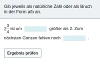 Brüche - unechte Brüche und gemischte Zahlen