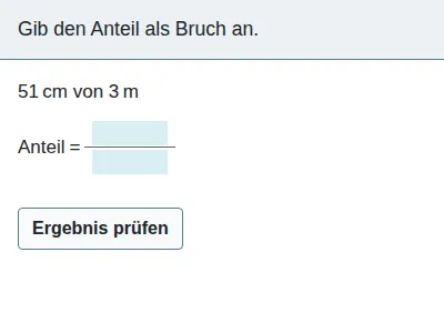 Anteil und Bruchteil - Anteil bestimmen