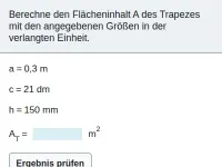 Flächeninhalt und Umfang von Parallelogramm und Trapez