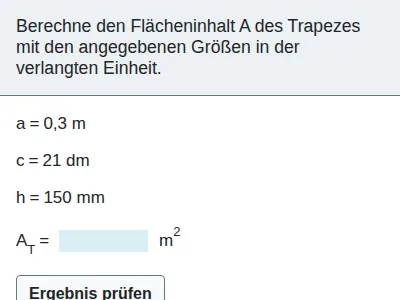 Flächeninhalt und Umfang von Parallelogramm und Trapez