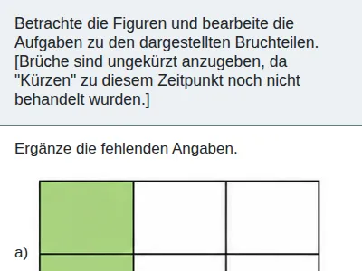 Anteil und Bruchteil - Anteil bestimmen