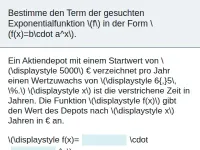 Exponentielles Wachstum/Exponentialfunktion
