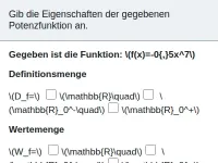 Potenzfunktionen - natürlicher Exponent