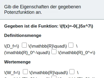 Potenzfunktionen - natürlicher Exponent