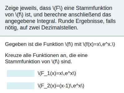 Integral - Berechnung mit Stammfunktion