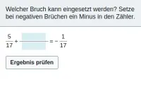 Brüche - Addition und Subtraktion