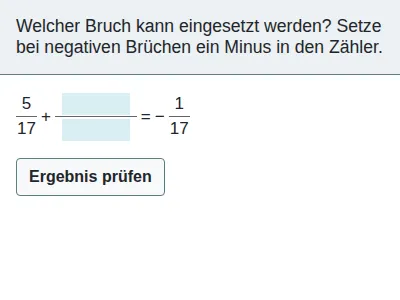 Brüche - Addition und Subtraktion
