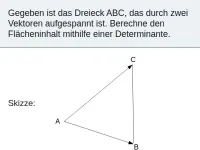 Flächenberechnung im Koordinatensystem - die Determinante