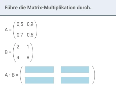 Stochastische Prozesse III - Matrizen-Multiplikation und Berechnungen mit dem GTR