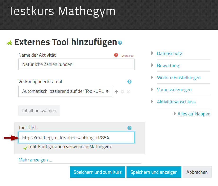 LTI - Mathegym In Lernplattformen Einbinden | Mathegym